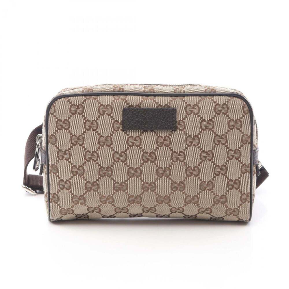GUCCI Brown Canvas Fanny Pack